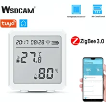 Zigbee Tuya Temperature And Humidity Sensor WSDCAM Indoor Hygrometer Thermometer Alarm With LCD Display Support Alexa Smart Life
Zigbee Tuya Temperature And Humidity Sensor WSDCAM Indoor Hygrometer Thermometer Alarm With LCD Display Support Alexa Smart Life