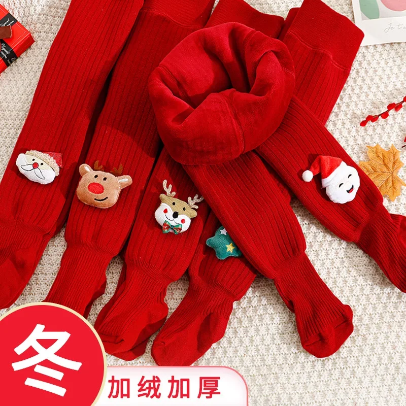 Autumn/Winter New Year Red Velvet Extra Thick Baby Christmas Doll All Matching Leggings Children's Baby Medium Thick Pantyhose
Autumn/Winter New Year Red Velvet Extra Thick Baby Christmas Doll All Matching Leggings Children's Baby Medium Thick Pantyhose