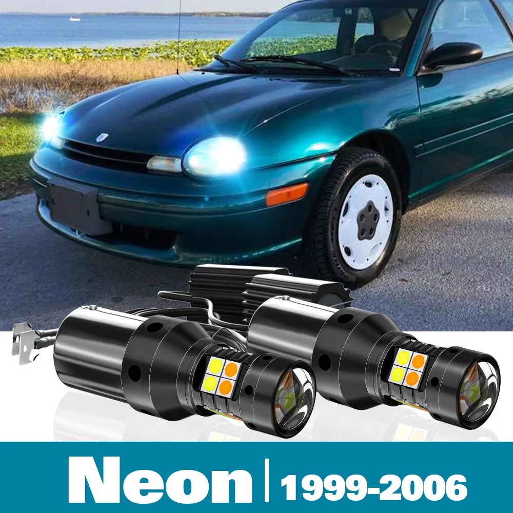 2pcs LED Dual Mode Turn Signal+Daytime Running Light DRL For Chrysler Neon Accessories 1999-2006 2000 2001 2002 2003 2004 2005
2pcs LED Dual Mode Turn Signal+Daytime Running Light DRL For Chrysler Neon Accessories 1999-2006 2000 2001 2002 2003 2004 2005