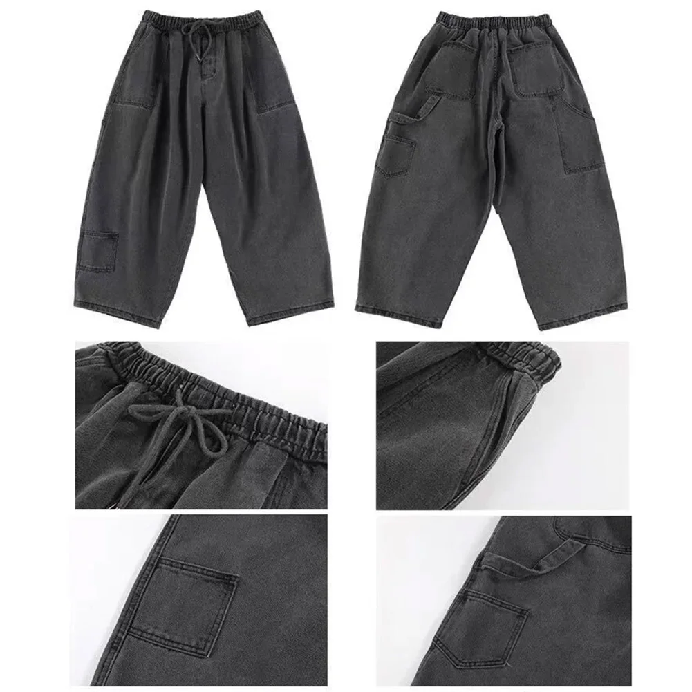 Mens Pants 1 Pc Black Casual Cotton Blend Japanese Harajuku Loose Wide Leg Cargo Pants Multi-pocket Jeans Comfy
Mens Pants 1 Pc Black Casual Cotton Blend Japanese Harajuku Loose Wide Leg Cargo Pants Multi-pocket Jeans Comfy