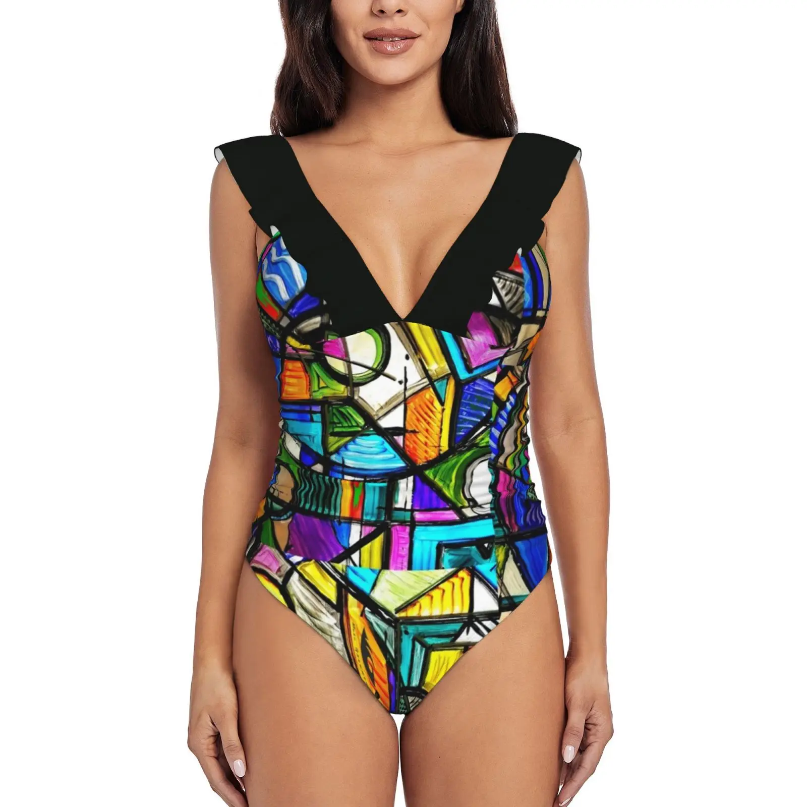 Color Is Energy Women'S Ruffle One Piece Swimsuit Bodysuit One Piece Swimwear Bathing Suit Beachwear Color Contemporary
Color Is Energy Women'S Ruffle One Piece Swimsuit Bodysuit One Piece Swimwear Bathing Suit Beachwear Color Contemporary