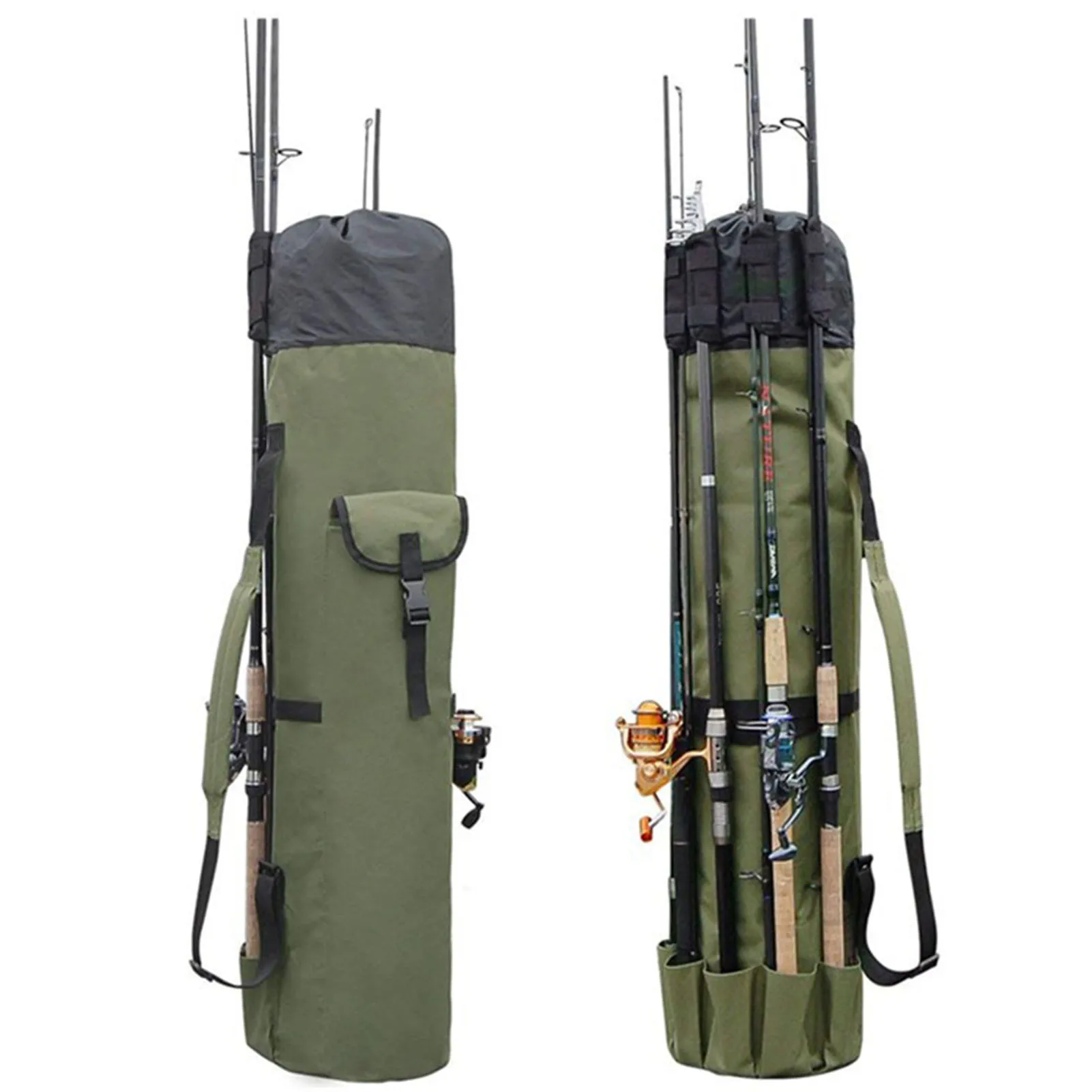 

Fishing Rod Bag Durable Folding Oxford Fabric Fishing Tackle Carry Case Bag Ideal for Any Fishing Adventure