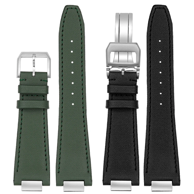 

Waterproof nylon strap For IWC Universal Engineer Series IW328903 IW328901 Canvas cowhide bracelet Men's Watchband strap Accesso