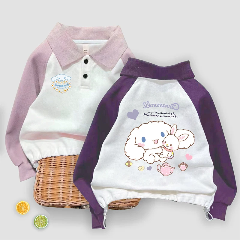 Sanrio Kids Hoodie Long Sleeve Sportswear Y2K Anime Cinnamoroll Autumn Baby Casual Loose Top Kawaii Girl Children Clothing Gift
Sanrio Kids Hoodie Long Sleeve Sportswear Y2K Anime Cinnamoroll Autumn Baby Casual Loose Top Kawaii Girl Children Clothing Gift