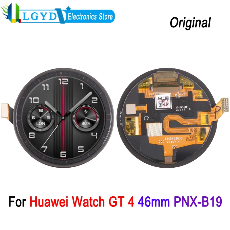 

Original 1.43 Inch LCD Screen For Huawei Watch GT 4 46mm PNX-B19 Smartwatch Display with Digitizer Full Assembly Replacement