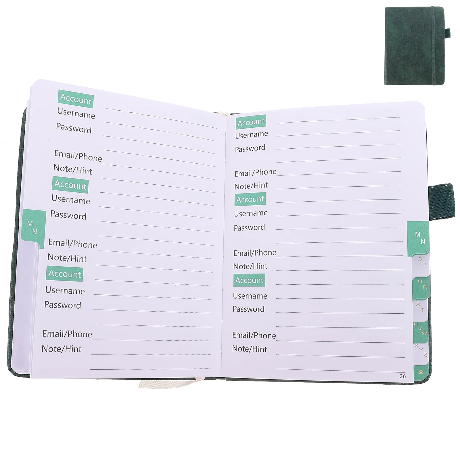 

Password Book For Seniors Book Phone Numbers Belt Index Page Mini Contact Small Address Organizer Portable Office Belts