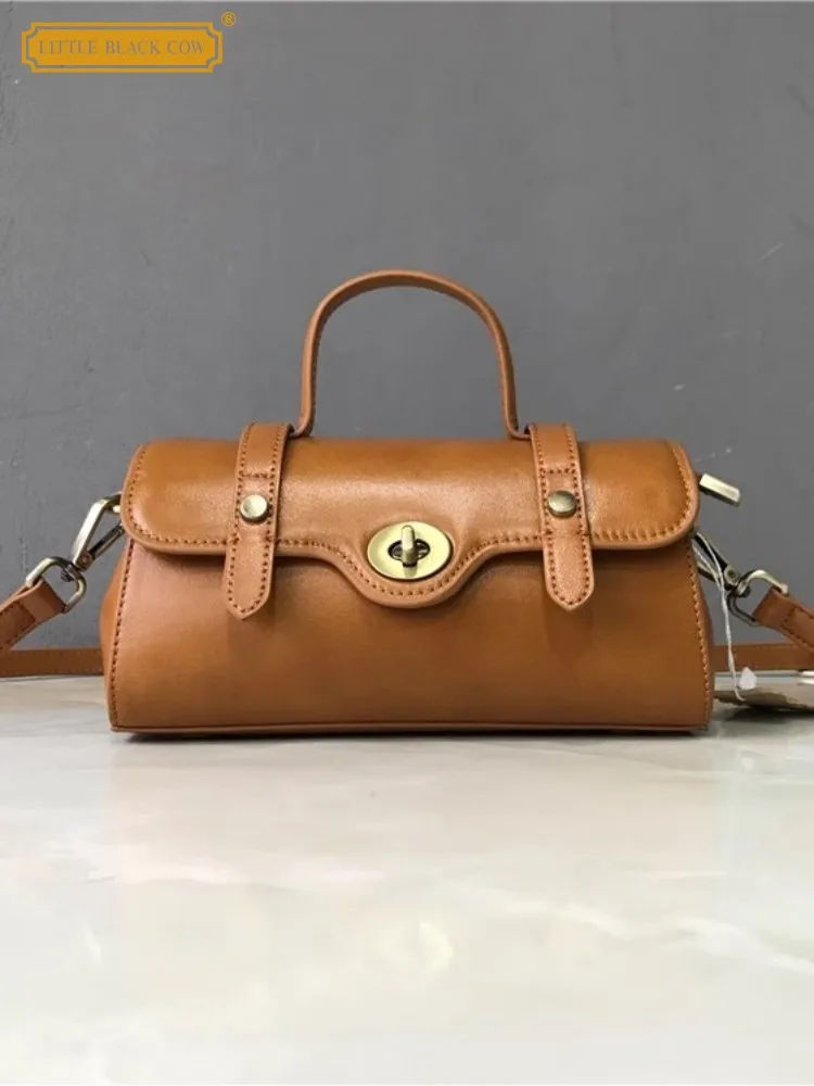 Vintage Women Messenger Bag Design Genuine Leather Small Boston Bag Office Ladies Hasp Single Crossbody Bags Retro Tote Handbag
Vintage Women Messenger Bag Design Genuine Leather Small Boston Bag Office Ladies Hasp Single Crossbody Bags Retro Tote Handbag