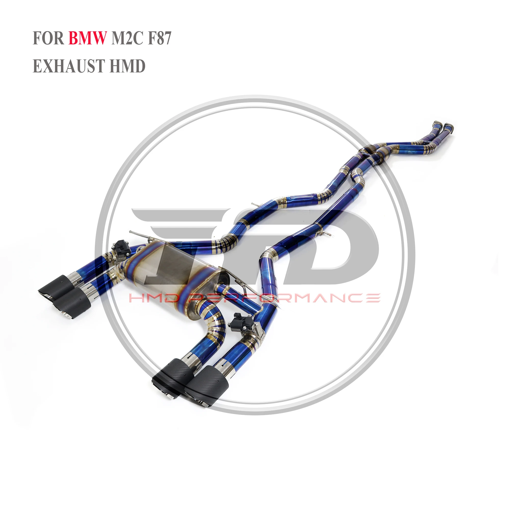 HMD Titanium Exhaust System Performance Catback for BMW M2C M2 Competition F87 3.0T S55 Engine Muffler With Valve
HMD Titanium Exhaust System Performance Catback for BMW M2C M2 Competition F87 3.0T S55 Engine Muffler With Valve