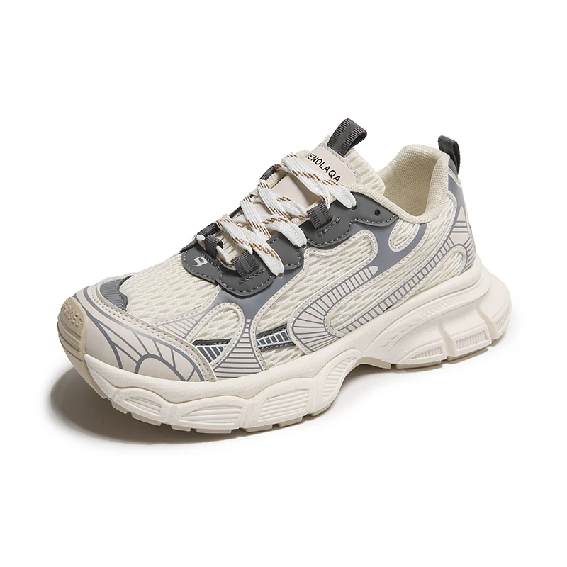 Women Sneakers Reflective Mesh Fashion Chunky Casual Shoes Autumn Comfortable Thick Sole White Dad Flats Platform Shoes
Women Sneakers Reflective Mesh Fashion Chunky Casual Shoes Autumn Comfortable Thick Sole White Dad Flats Platform Shoes