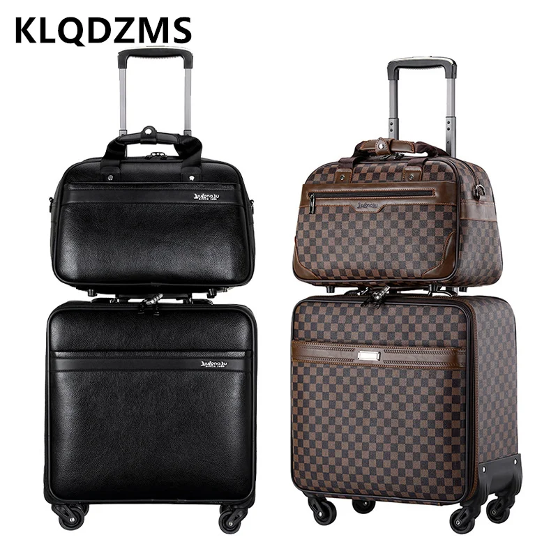 KLQDZMS 16 Inch Men's Luggage New Business Trolley Case Set Small PU Leather Boarding Box Ladies with Wheels Rolling Suitcase
KLQDZMS 16 Inch Men's Luggage New Business Trolley Case Set Small PU Leather Boarding Box Ladies with Wheels Rolling Suitcase