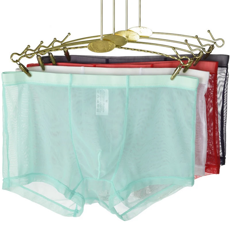 Men Sexy Seamless Underwear Pants Mens Ultra-thin Transparent Boxershorts Male Mid-rise Mesh Slips Homme Panties Boxer Shorts
Men Sexy Seamless Underwear Pants Mens Ultra-thin Transparent Boxershorts Male Mid-rise Mesh Slips Homme Panties Boxer Shorts