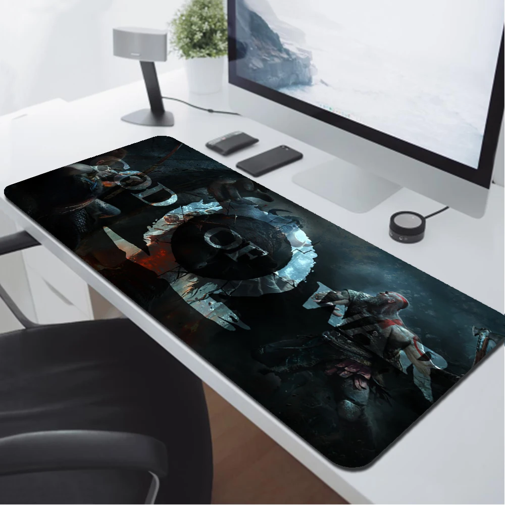

Large Size Mouse Pad God of War Gaming Accessories Keyboard Mausepad Computer Pc Gamer Cabinet Deskmat Anime Rubber Mousepad XXL
