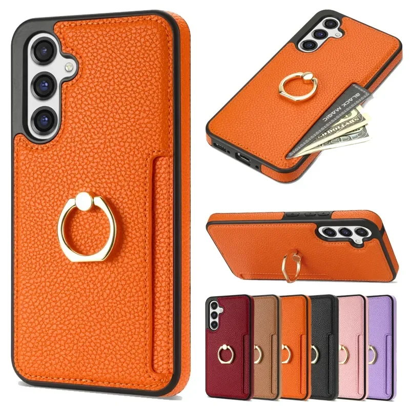 Wallet Ring Bracket With Adjustable And Rotating Leather Cover For Samsung Galaxy S24 Ultra S23 Plus S22 S21 S20 FE A54 A53 A14
Wallet Ring Bracket With Adjustable And Rotating Leather Cover For Samsung Galaxy S24 Ultra S23 Plus S22 S21 S20 FE A54 A53 A14