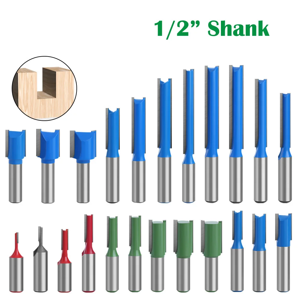 1PC 1/2" 12.7MM Shank Milling Cutter Wood Carving Blade Straight Knife Router Bit Carbide Woodworking End Mill Carving Trimming
1PC 1/2" 12.7MM Shank Milling Cutter Wood Carving Blade Straight Knife Router Bit Carbide Woodworking End Mill Carving Trimming