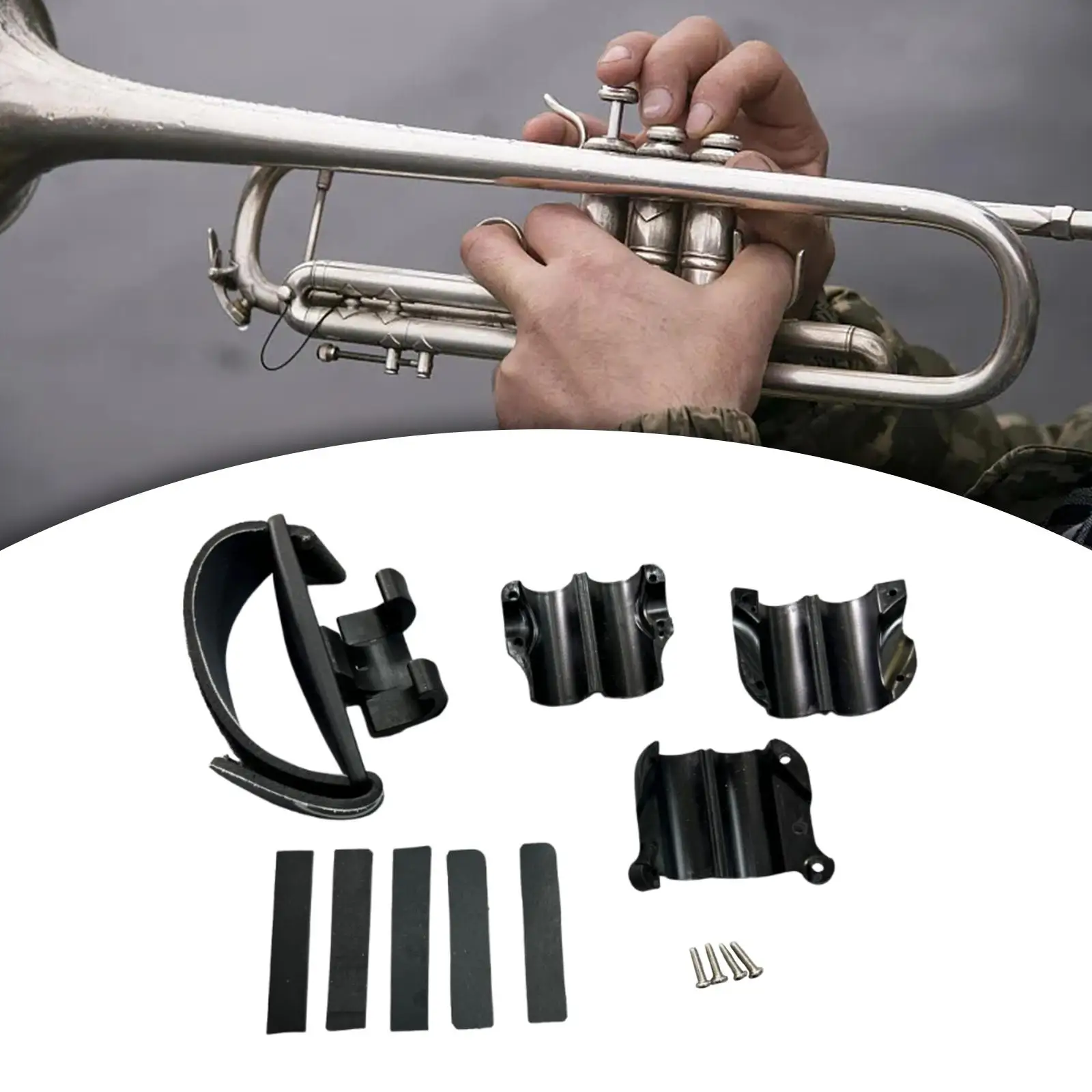 Trombone Grip Easy to Install Protection Adjustable Can Balance The Instrument Practical Musician Gifts Trombone Cleaning Care 
Trombone Grip Easy to Install Protection Adjustable Can Balance The Instrument Practical Musician Gifts Trombone Cleaning Care