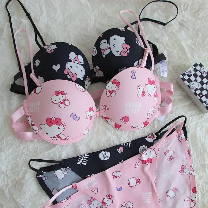 Sanrio Kawaii Cartoon Anime Hello Kitty Cute Gathered Halter Underwear Double Shoulder Straps Tube Top Sexy Front Buckle Bra
Sanrio Kawaii Cartoon Anime Hello Kitty Cute Gathered Halter Underwear Double Shoulder Straps Tube Top Sexy Front Buckle Bra