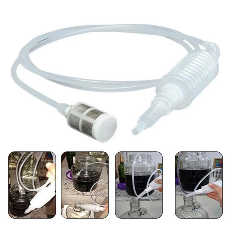 Plastic Manual Household Wine-making Siphon Oil-pumping and Water-absorbing Hose Wine-making Tool
Plastic Manual Household Wine-making Siphon Oil-pumping and Water-absorbing Hose Wine-making Tool