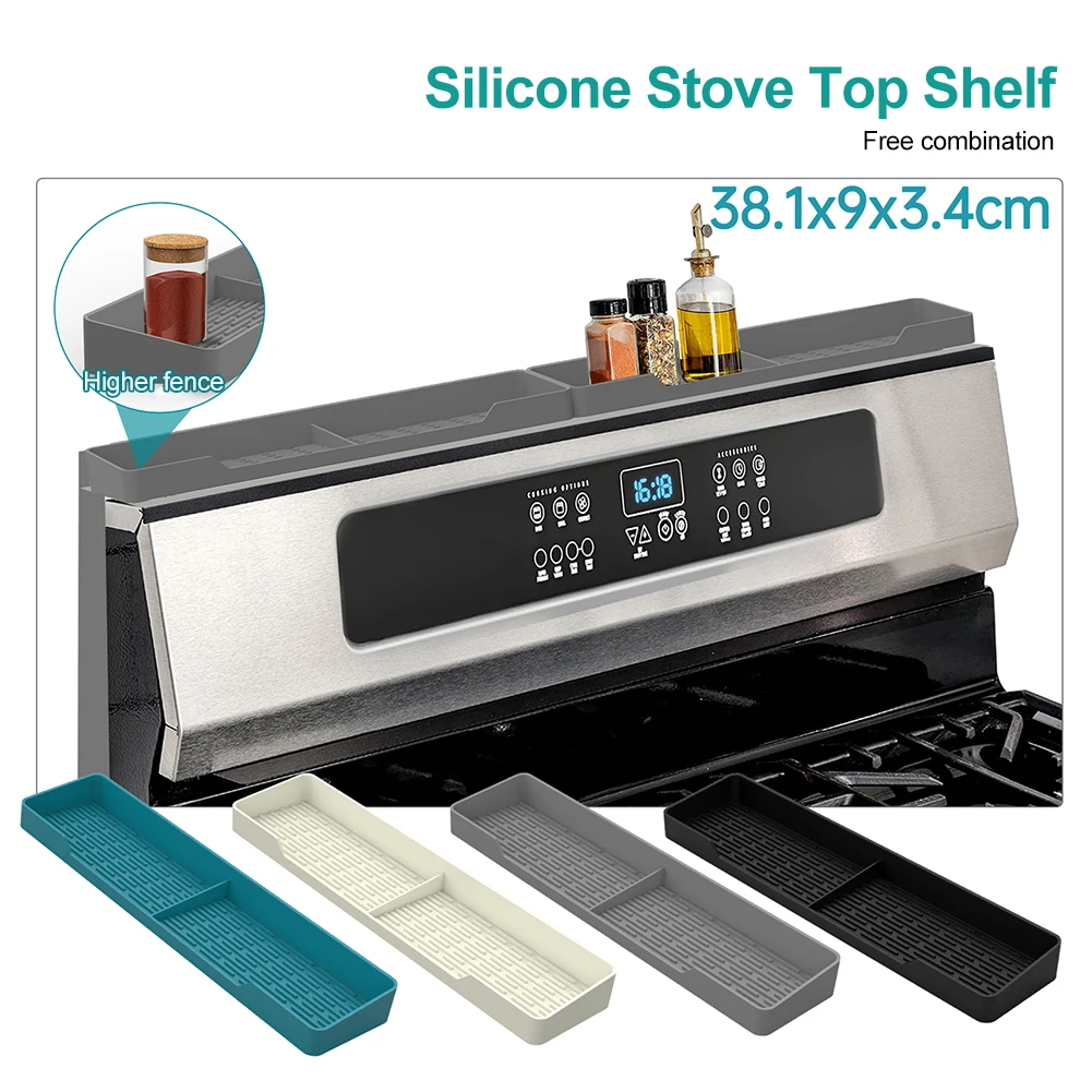 Kitchen Stove Top Shelf Magnetic Silicone Oven Shelf Space-Saving Over Stove Shelf Dishwasher Safe Spice Storage Rack Organizer
Kitchen Stove Top Shelf Magnetic Silicone Oven Shelf Space-Saving Over Stove Shelf Dishwasher Safe Spice Storage Rack Organizer