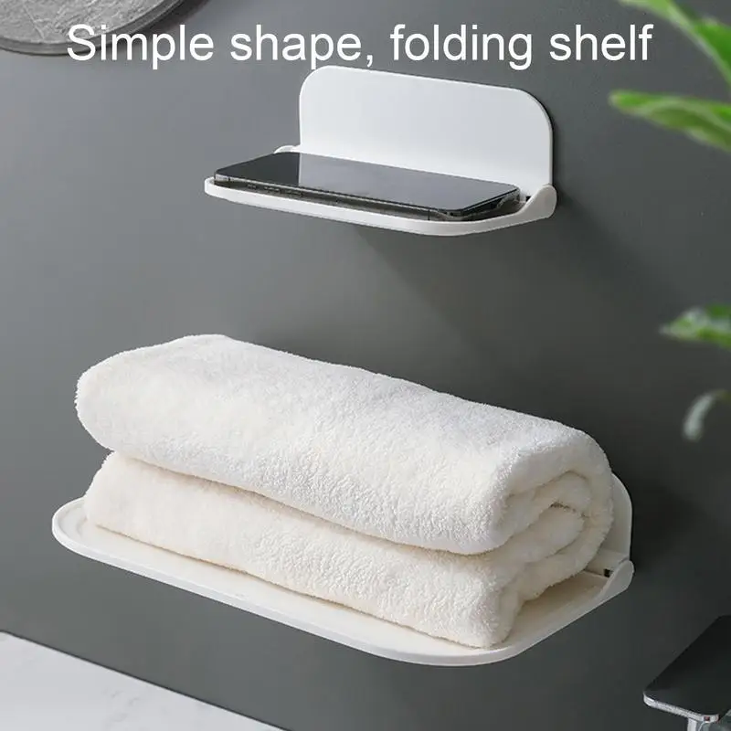 Folding Wall Shelf Porable Foldable Design Wall Mount Shelf Rack Multifunctional Shelves For Towels Tablets Mobile Phones
Folding Wall Shelf Porable Foldable Design Wall Mount Shelf Rack Multifunctional Shelves For Towels Tablets Mobile Phones