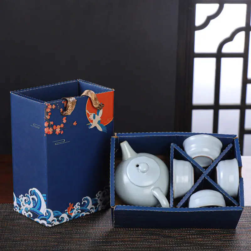 

1Teapot+4Tea Cups Ceramic Teapots Tea Sets Items Glass Matcha Whisk Mug Cups Ceremony Pots Kitchen Utensils Ceramic Sake Mugs