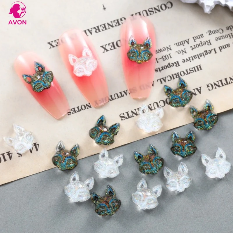20 Pcs Cartoon Phantom Cute Fox Nail Decoration Colorful Glitter Resin Animal Head Sweet Girl Nails Charms DIY Nail Decoration
20 Pcs Cartoon Phantom Cute Fox Nail Decoration Colorful Glitter Resin Animal Head Sweet Girl Nails Charms DIY Nail Decoration