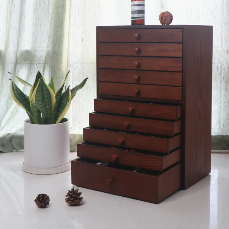 10-layer European Jewelry Case Luxury High Capacity Storage Box Wooden Style Exquisite Multi-layer Organizer Boxes Wooden Box 
10-layer European Jewelry Case Luxury High Capacity Storage Box Wooden Style Exquisite Multi-layer Organizer Boxes Wooden Box