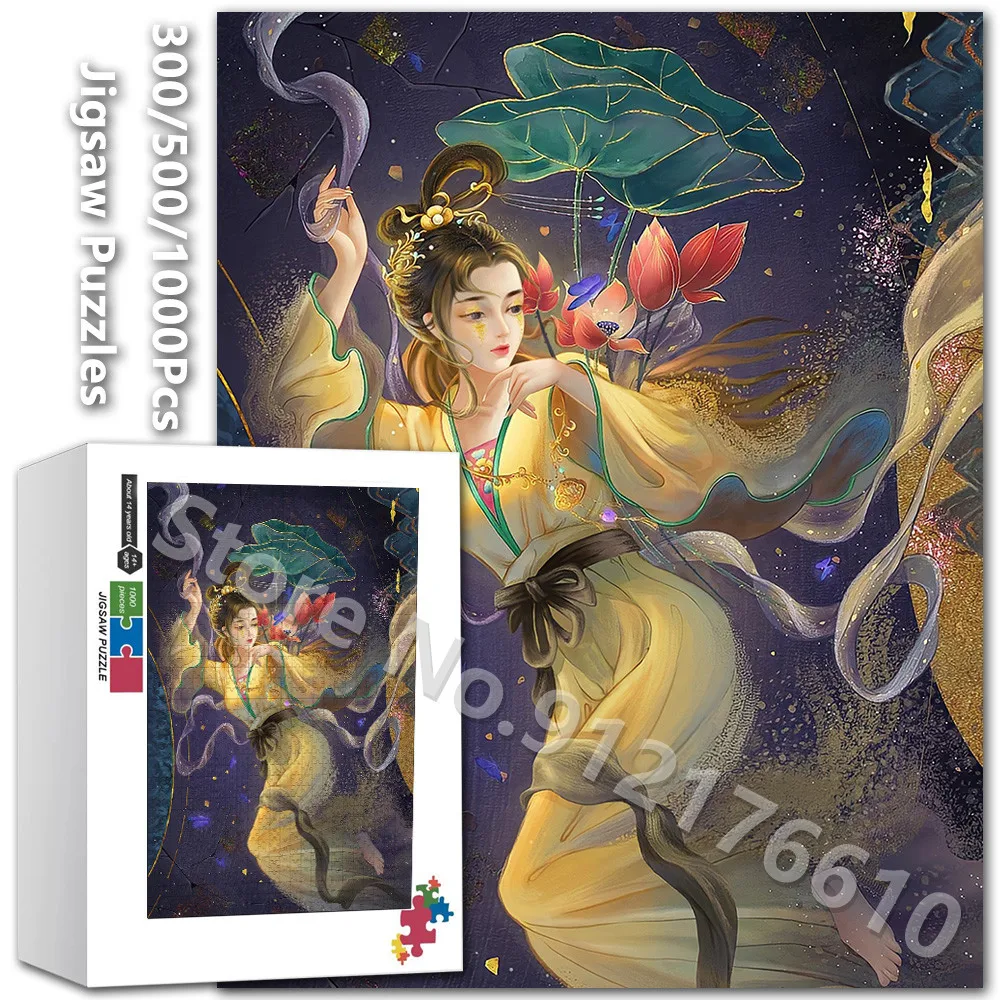 Jigsaw Puzzles Chinese Mythology Girls 300/500/1000 Pieces Dunhuang Flying Fairy Paper Puzzles Decompress Educational Adult Toys
Jigsaw Puzzles Chinese Mythology Girls 300/500/1000 Pieces Dunhuang Flying Fairy Paper Puzzles Decompress Educational Adult Toys