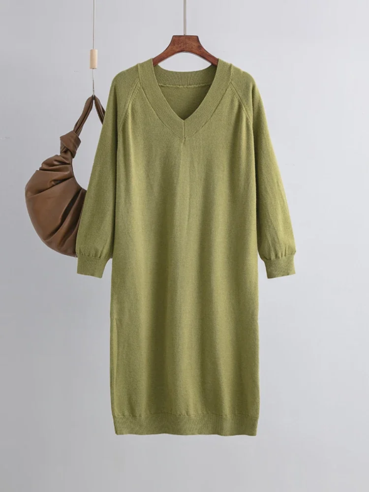 Autumn Winter Clothes Women Dress Sweater V-neck Outfit Korean Pullover MIDI Long Sleeve Top Elegance Fashion Tops 2023 Women
Autumn Winter Clothes Women Dress Sweater V-neck Outfit Korean Pullover MIDI Long Sleeve Top Elegance Fashion Tops 2023 Women