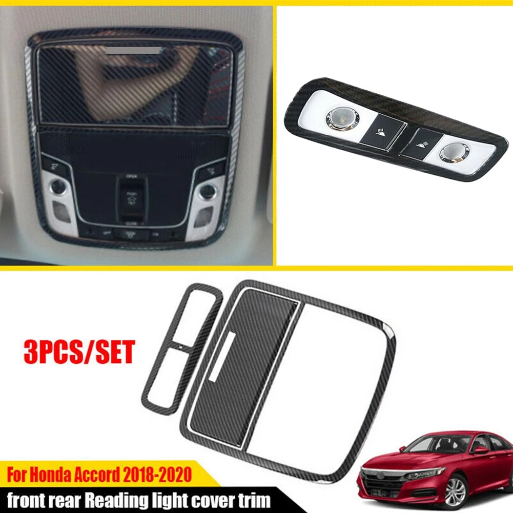3PCS Reading Lamp Frame Cover Trim Compatible For For Accord 10th 2018-2021 Carbon Fiber Black Auto Interior Light Cover Replace
3PCS Reading Lamp Frame Cover Trim Compatible For For Accord 10th 2018-2021 Carbon Fiber Black Auto Interior Light Cover Replace
