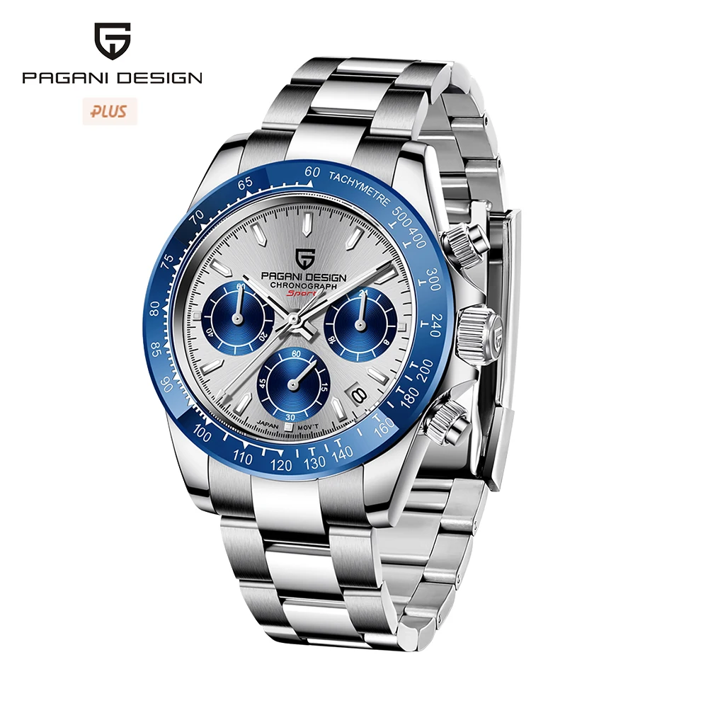 PAGANI DESIGN Brand Luxury Watch Men Fashion Sport Quartz Clock Japan VK63 Mens Watches Stainless Steel Business 100M Waterproof
PAGANI DESIGN Brand Luxury Watch Men Fashion Sport Quartz Clock Japan VK63 Mens Watches Stainless Steel Business 100M Waterproof