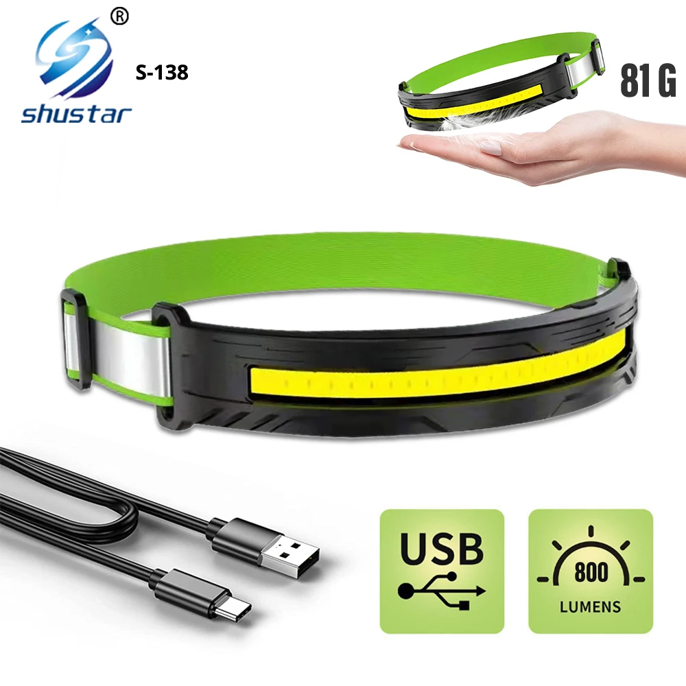 Powerful LED Headlamp COB Headlight USB Rechargeable Head Flashlight Torch Waterproof Camping Fishing Lantern Red Warning Light
Powerful LED Headlamp COB Headlight USB Rechargeable Head Flashlight Torch Waterproof Camping Fishing Lantern Red Warning Light