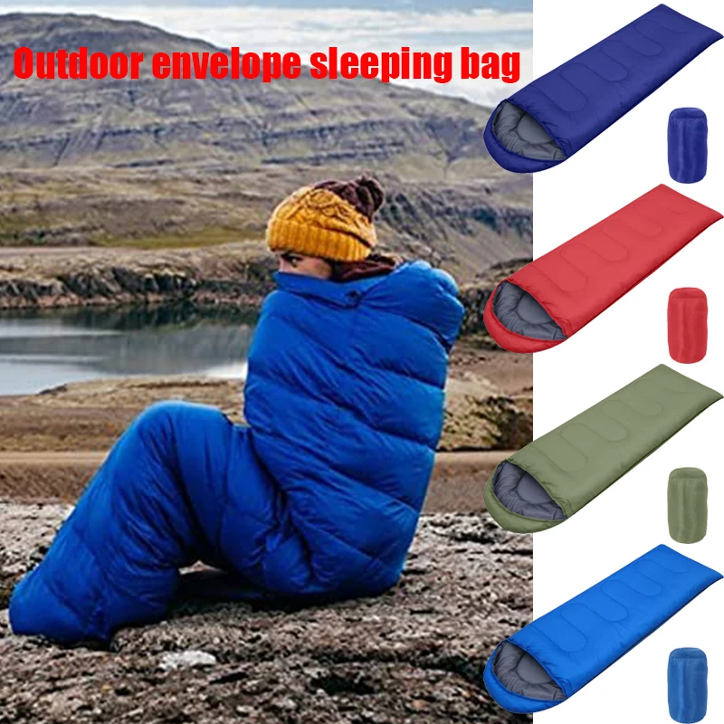 

Зимний теплый спальный мешок, сверхлегкий водонепроницаемый спальный мешок для кемпинга, утолщенный спальный мешок для взрослых, спальные мешки для кемпинга на открытом воздухе