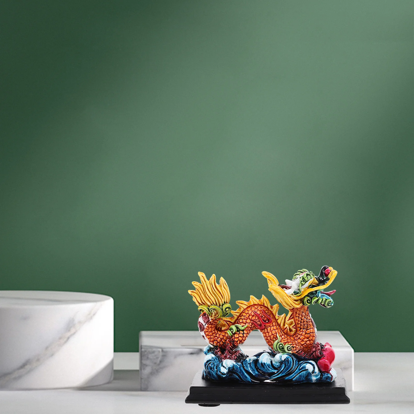 Resin Chinese Zodiac Dragon Figurine Retro Feng Shui Wealth Dragon Statue Mini Car Dashboard Animal Sculpture
Resin Chinese Zodiac Dragon Figurine Retro Feng Shui Wealth Dragon Statue Mini Car Dashboard Animal Sculpture