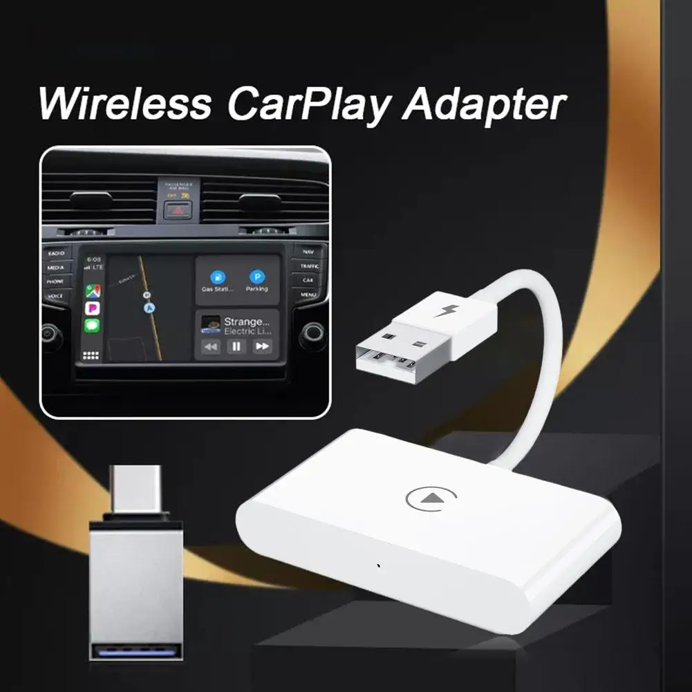 

Bluetooth беспроводной автомобильный адаптер для Iphone пластиковый белый Plug Play 5 ГГц WiFi онлайн обновление Smart Box T0X8