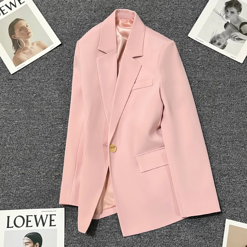 Pink blazer women in the spring of 2023 the new recreational temperament joker good suit
Pink blazer women in the spring of 2023 the new recreational temperament joker good suit