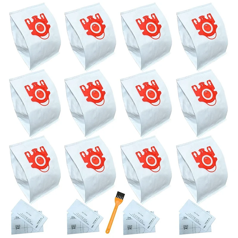 Vacuum Bags 12 Pack Suitable For Miele FJM Bags Efficiency Vacuum Cleaner,Include 4 Pair Pre-Motor And Post-Motor Filter
Vacuum Bags 12 Pack Suitable For Miele FJM Bags Efficiency Vacuum Cleaner,Include 4 Pair Pre-Motor And Post-Motor Filter