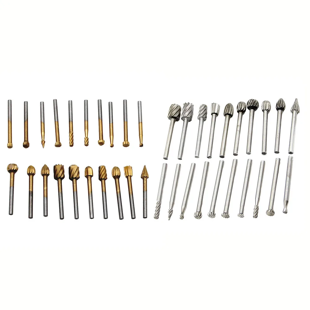 20pcs HSS Rotary Burring Bit Polishing Grinding Head Drill Bit 3mm Shank For Wood ABS Acrylic PVC Carving Rotary Tool Grinder
20pcs HSS Rotary Burring Bit Polishing Grinding Head Drill Bit 3mm Shank For Wood ABS Acrylic PVC Carving Rotary Tool Grinder