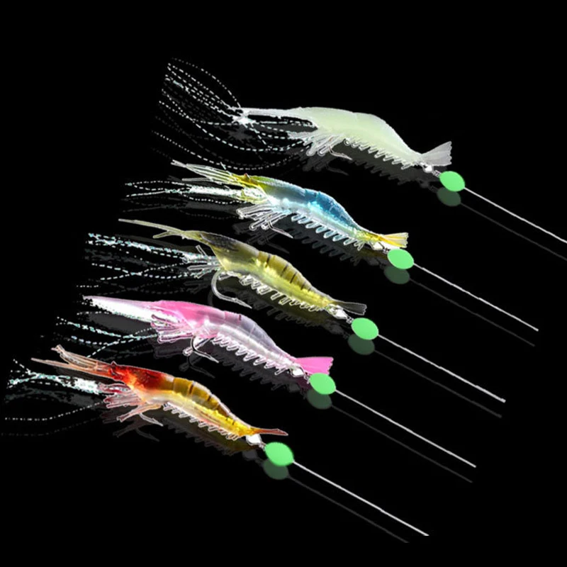 6pcs Luminous Soft Shrimp Simulation Hook Shrimp 9cm/6g Lure Bionic Bait Luminous Bead Fishing Gear Accessories
6pcs Luminous Soft Shrimp Simulation Hook Shrimp 9cm/6g Lure Bionic Bait Luminous Bead Fishing Gear Accessories