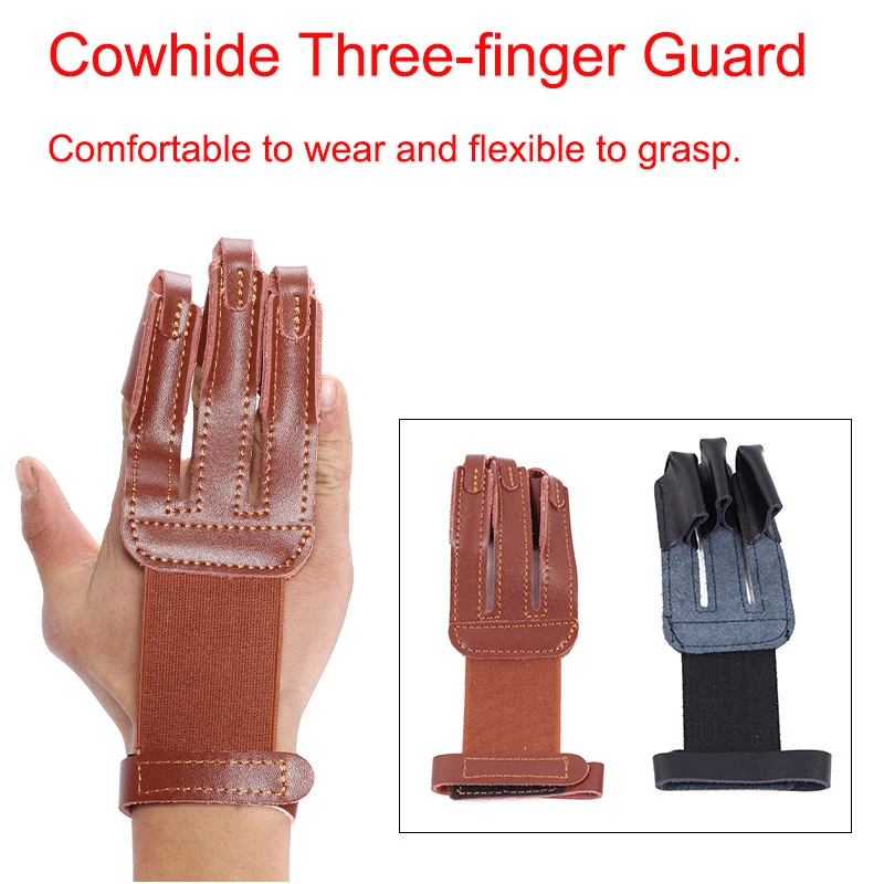 Cow Leather 3 Guard Finger Tab Protection Gear Archery Glove Guard Archery Finger Guard For Hunting Shooting Bow Arrow Training
Cow Leather 3 Guard Finger Tab Protection Gear Archery Glove Guard Archery Finger Guard For Hunting Shooting Bow Arrow Training