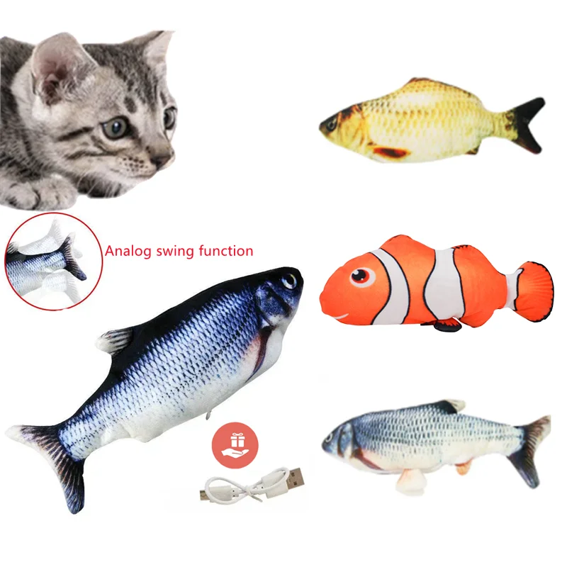 Cat Toys Floppy Wagging Fish Cat Toy Fish USB Electric Charging Simulation Fish Catnip Cat Pet Chew Toys 3d Simulation
Cat Toys Floppy Wagging Fish Cat Toy Fish USB Electric Charging Simulation Fish Catnip Cat Pet Chew Toys 3d Simulation