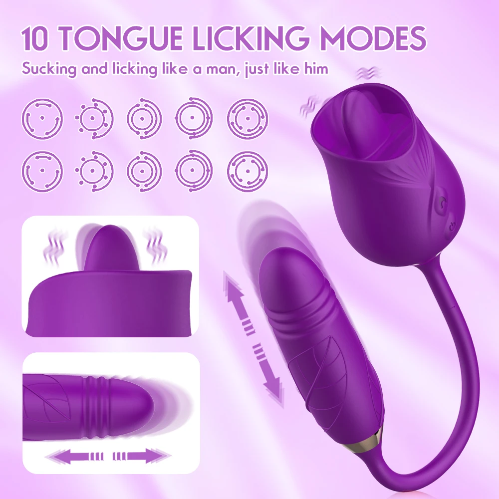 Rose Toy Sucking Licking Vibrator Female Clitoris Nipple Stimulator Vagina Massager Telescopic G-Spot Vibrating Egg for Women Ad Rose Toy Sucking Licking Vibrator Female Clitoris Nipple Stimulator Vagina Massager Telescopic G-Spot Vibrating Egg for Women Ad