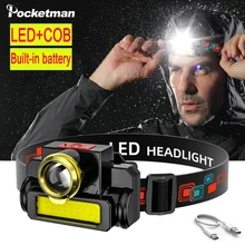 Brightest COB+LED Headlamp Waterproof USB Charging Headlight Powerful Front Light Zoomable Outdoor Camping Hiking Lamp
Brightest COB+LED Headlamp Waterproof USB Charging Headlight Powerful Front Light Zoomable Outdoor Camping Hiking Lamp