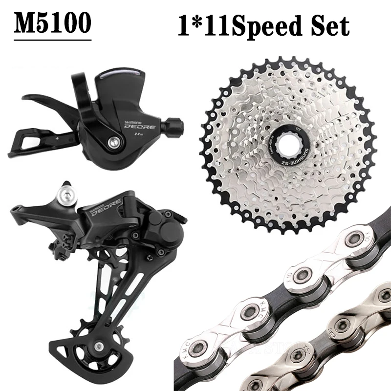 Deore M5100 1x11 Speed Set MTB Bike Rear Derailleurs Right Shifter X11 Chain Cassette 42T 46T 50T 52T 11V Bicycle Groupset
Deore M5100 1x11 Speed Set MTB Bike Rear Derailleurs Right Shifter X11 Chain Cassette 42T 46T 50T 52T 11V Bicycle Groupset