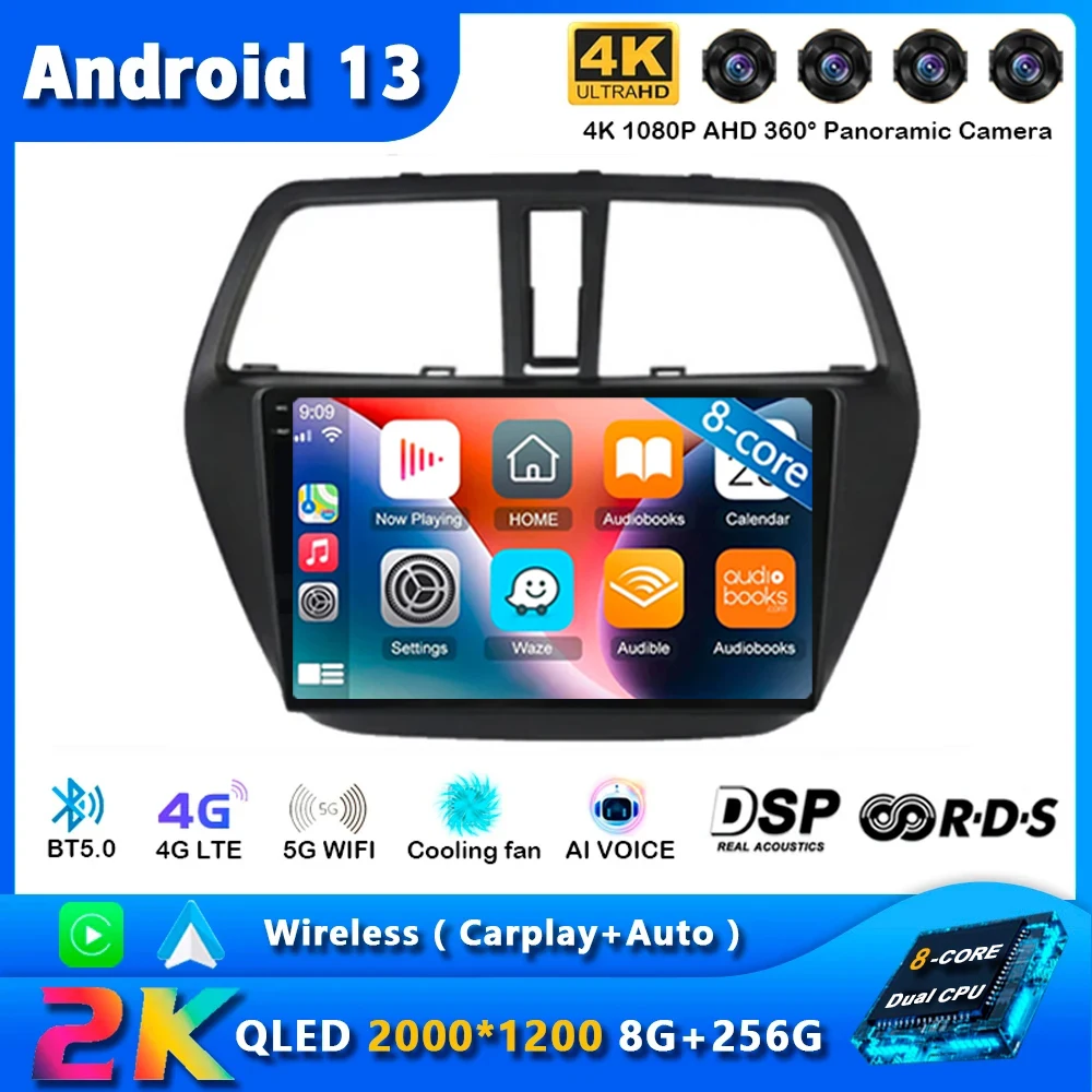Android 13 Wireless Carplay Auto Car Radio For Suzuki SX4 S-Cross 2014 2015 2016 2017 Multimedia Player Stereo GPS WIFI+4G Vdeo
Android 13 Wireless Carplay Auto Car Radio For Suzuki SX4 S-Cross 2014 2015 2016 2017 Multimedia Player Stereo GPS WIFI+4G Vdeo