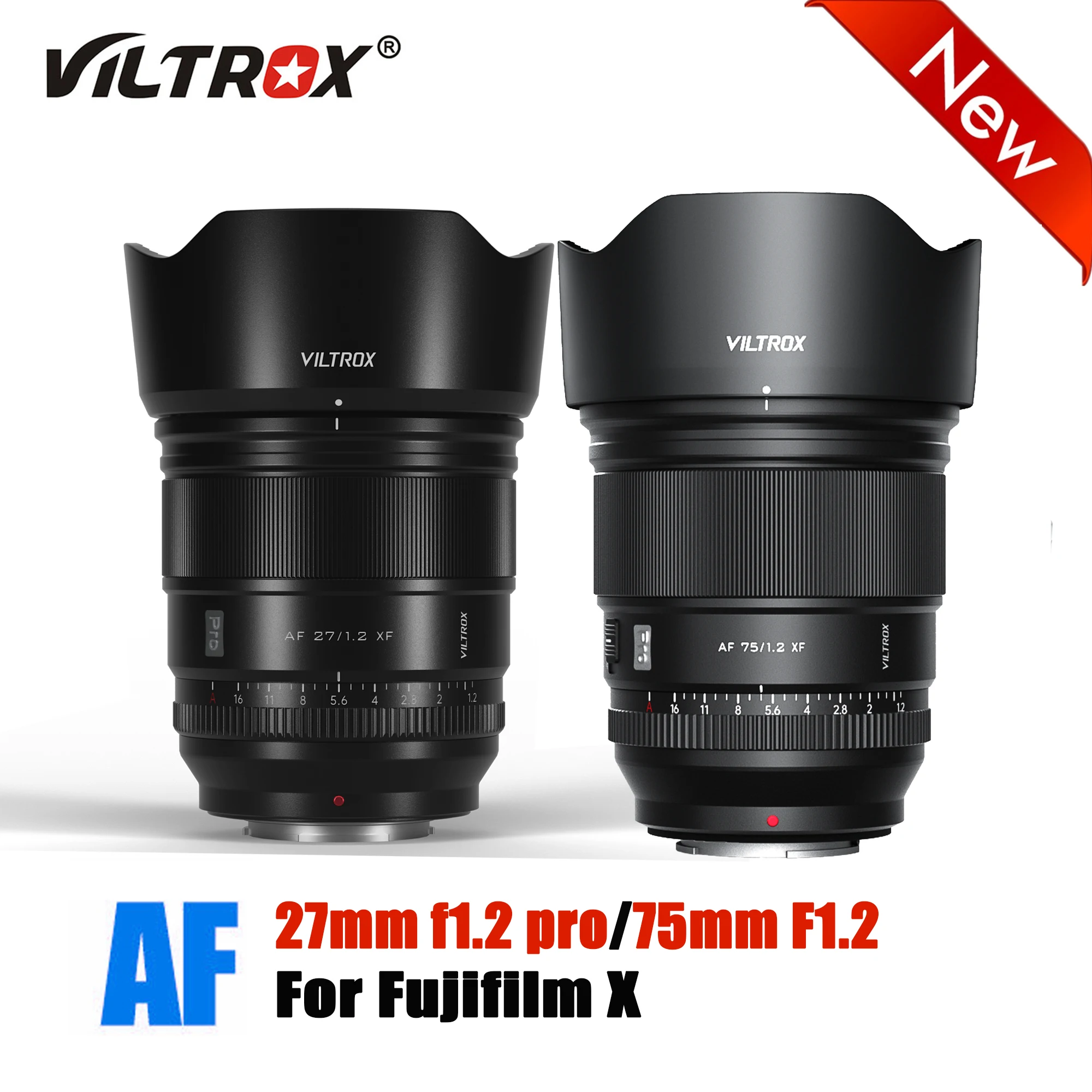 Объектив для камеры VILTROX 27 мм F1.2 Pro, ультрабольшая диафрагма, стандартный объектив, предназначенный для FUJIFILM X Fuji Mount Cameras XT5 XT4 XT3
Объектив для камеры VILTROX 27 мм F1.2 Pro, ультрабольшая диафрагма, стандартный объектив, предназначенный для FUJIFILM X Fuji Mount Cameras XT5 XT4 XT3