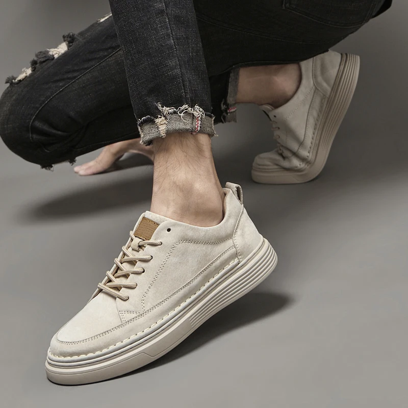Casual Flat Shoes Men outdoor Loafers Lace Up genuine Leather Men Shoes Breathable Comfortable Spring autumn Fashion Men Shoes
Casual Flat Shoes Men outdoor Loafers Lace Up genuine Leather Men Shoes Breathable Comfortable Spring autumn Fashion Men Shoes