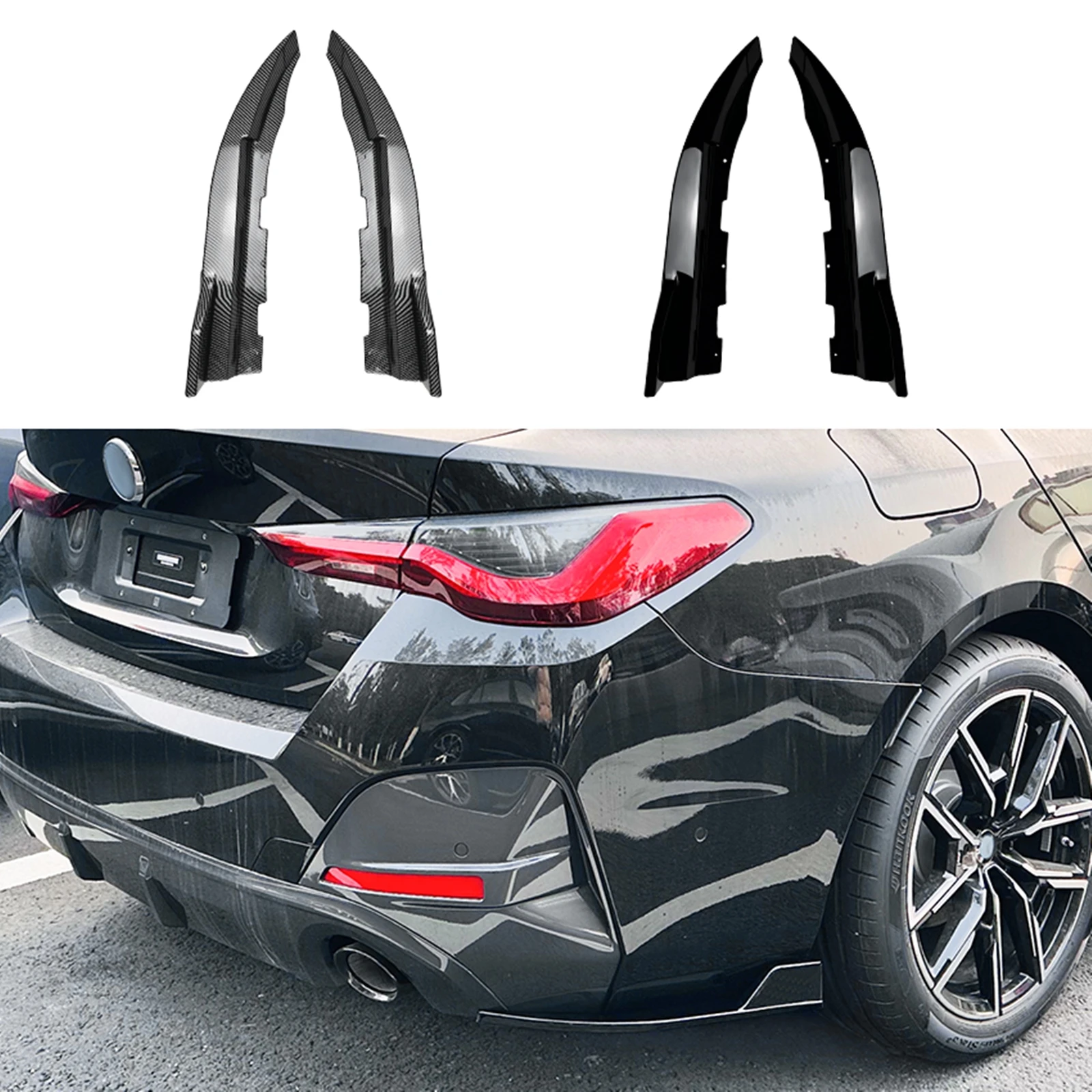 Задний боковой разветвитель, крышка спойлера, угловая защита для BMW 4 серии 425i 430i G22 G23 G24 G26 M Sport 2020-2024
Задний боковой разветвитель, крышка спойлера, угловая защита для BMW 4 серии 425i 430i G22 G23 G24 G26 M Sport 2020-2024