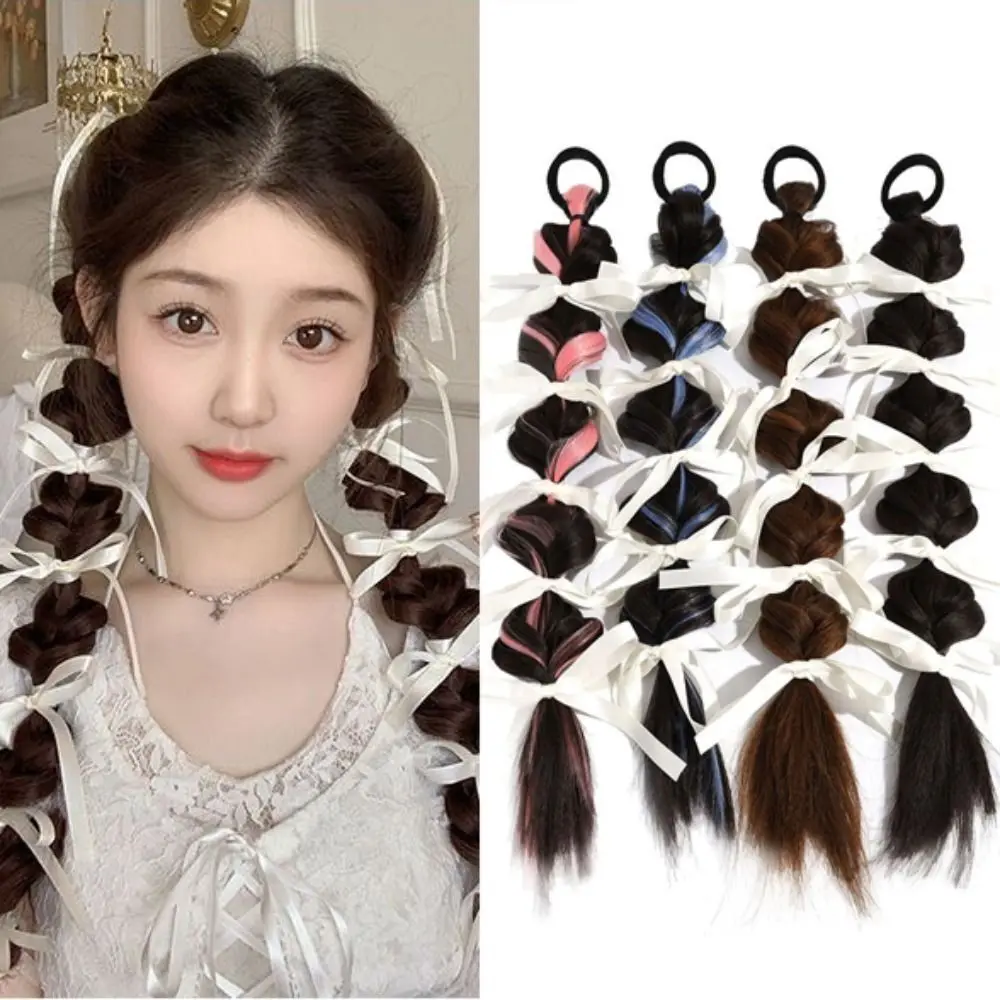 1 Pair Twist Braids Wig Braids Hair Ties Portable Hair Extensions Cute Pony Tail Wigs Hair Accessories Fake Ponytail
1 Pair Twist Braids Wig Braids Hair Ties Portable Hair Extensions Cute Pony Tail Wigs Hair Accessories Fake Ponytail