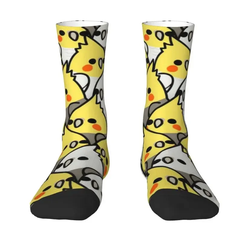 

Fashion Too Many Parrot Birds Socks Men Women Warm 3D Printing Cockatiel Squad Sports Basketball Crew Socks