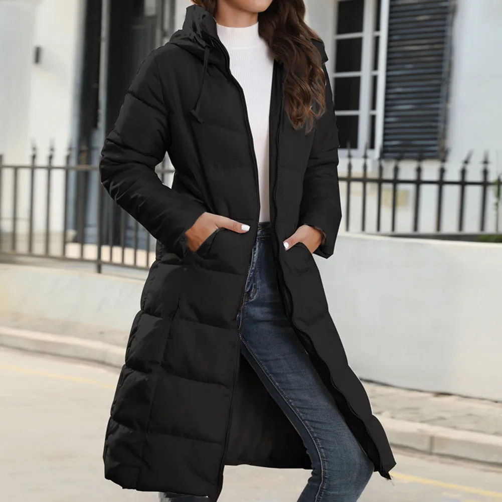 Warm and Cozy Women's Midlength Slim Fit Coat Jacket Hooded Cotton Padded Clothing Solid Color Zip Closure for Easy Wear
Warm and Cozy Women's Midlength Slim Fit Coat Jacket Hooded Cotton Padded Clothing Solid Color Zip Closure for Easy Wear